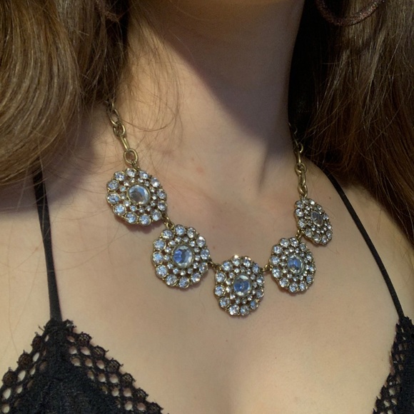 J. Crew Jewelry - Golden Necklace with Gems J. Crew Jewelry - Golden Necklace with Gems